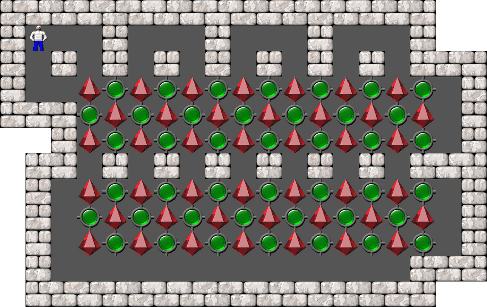 Sokoban Sasquatch 07 Arranged level 15